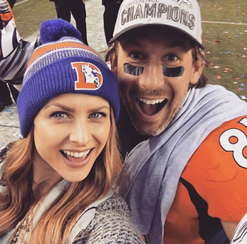 <b>Angela Daniels</b> is Gearing Up for Super Bowl 50 and Reveals What it&#39;s Like ... - Angela-and-Owen-Daniels-e1454190808336